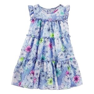 OshKosh B'gosh Blue Floral Kids Dress